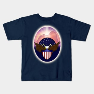 The Great Seal Glowing Oval (Large Print) Kids T-Shirt